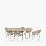 Pacific Lifestyle Osaka Outdoor 6 Seater Dining Set