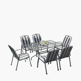 Pacific Lifestyle Savoy 6 Seater Dining Set with Cushions
