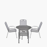 Pacific Lifestyle Savoy Round 4 Seater Dining Set