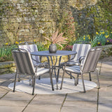 Pacific Lifestyle Savoy Round 4 Seater Dining Set with Cushions