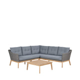 Pacific Lifestyle Larissa Outdoor Corner Seating Set – Kubu Grey