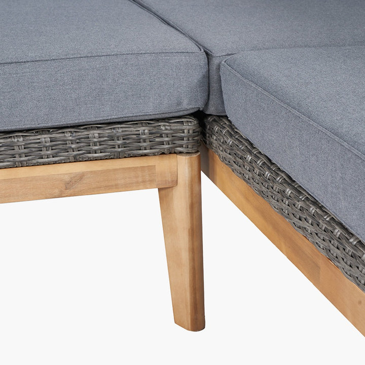Pacific Lifestyle Larissa Outdoor Corner Seating Set – Kubu Grey