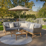 Pacific Lifestyle Larissa Outdoor Corner Seating Set – Kubu Grey