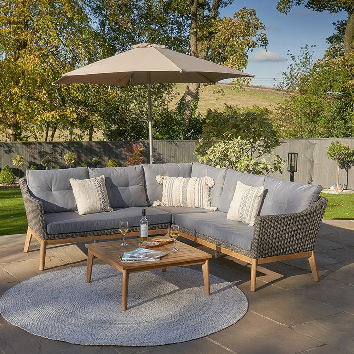Pacific Lifestyle Larissa Outdoor Corner Seating Set – Kubu Grey