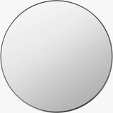 Pacific Lifestyle Brushed Silver Round Wall Mirror – Large