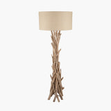 Pacific Lifestyle Derna Floor Lamp – Drift Wood & Natural Jute