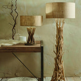 Pacific Lifestyle Derna Floor Lamp – Drift Wood & Natural Jute