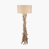 Pacific Lifestyle Derna Floor Lamp – Drift Wood & Natural Jute