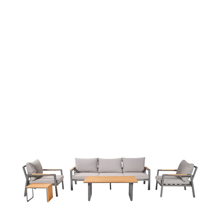 Pacific Lifestyle Stockholm Outdoor Seating Set – Anthracite
