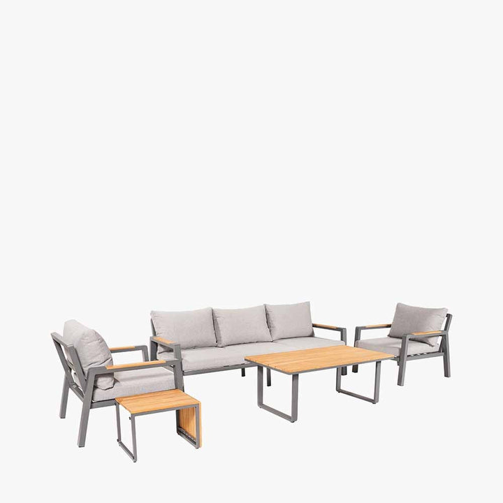Pacific Lifestyle Stockholm Outdoor Seating Set – Anthracite