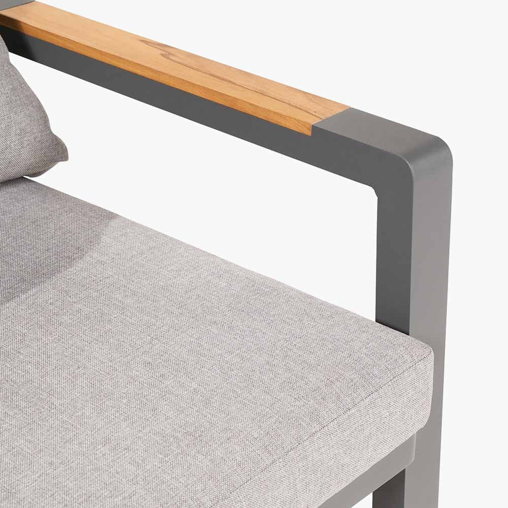 Pacific Lifestyle Stockholm Outdoor Seating Set – Anthracite