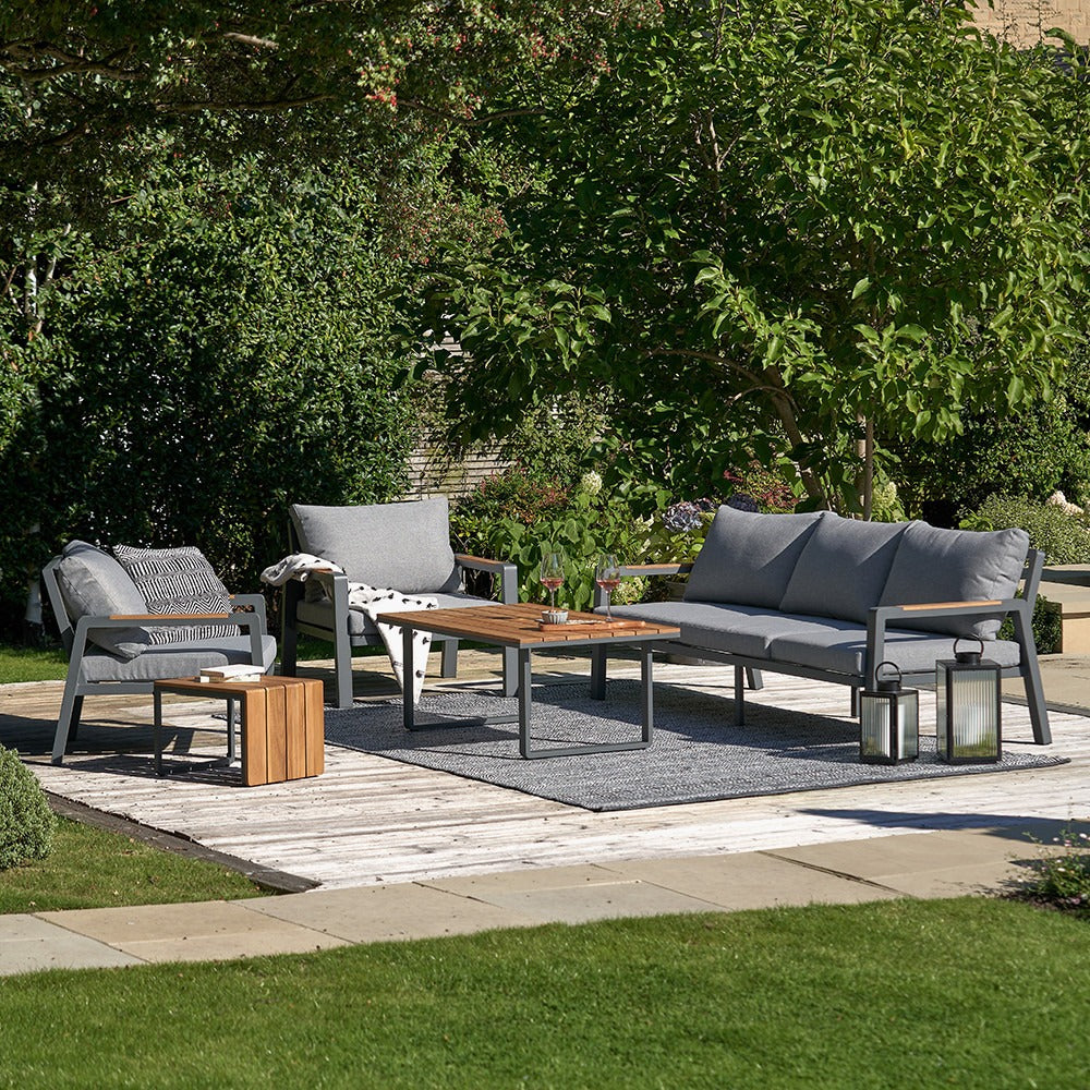 Pacific Lifestyle Stockholm Outdoor Seating Set – Anthracite
