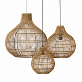 Light & Living Pacino Rattan Hanging Lamp – Set of 3