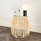 Palmera Woven Rattan Side Table