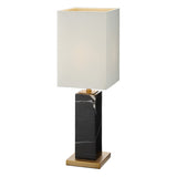 RV Astley Micaela Table Lamp – Black and Antique Brass