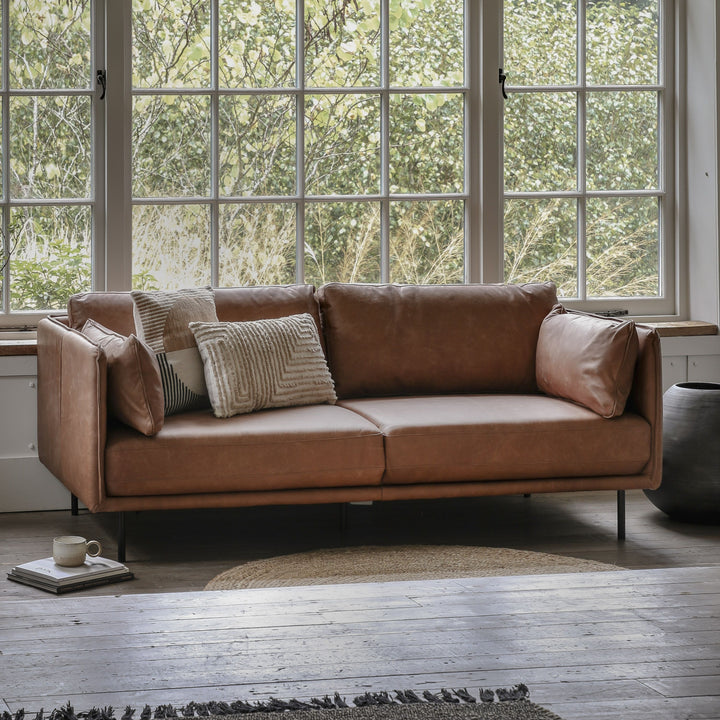 Perri Sofa – Brown Leather