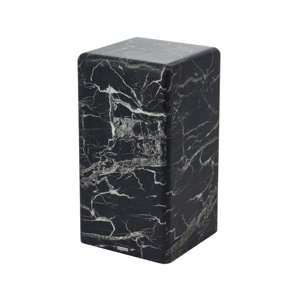 Pols Potten Maro Small Pillar in Black Faux Marble – Excess Stock
