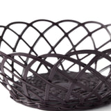 Pols Potten Bakkie Lace Basket in Dark Burgundy