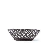 Pols Potten Bakkie Lace Basket in Dark Burgundy