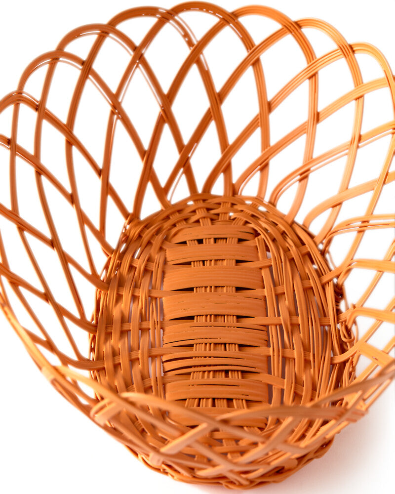 Pols Potten Bakkie Oval Basket in Orange