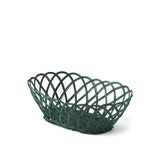 Pols Potten Bakkie Oval Basket in Dark Green