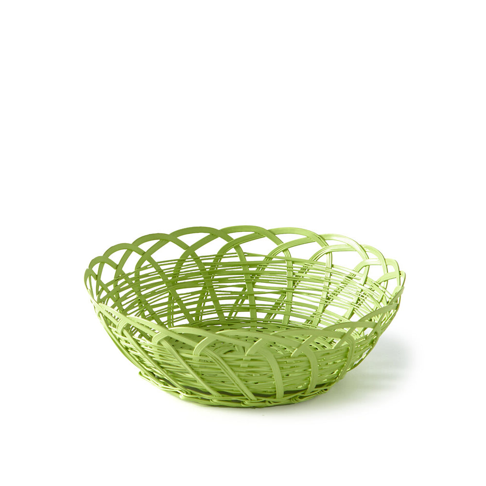Pols Potten Bakkie Round Basket in Light Green