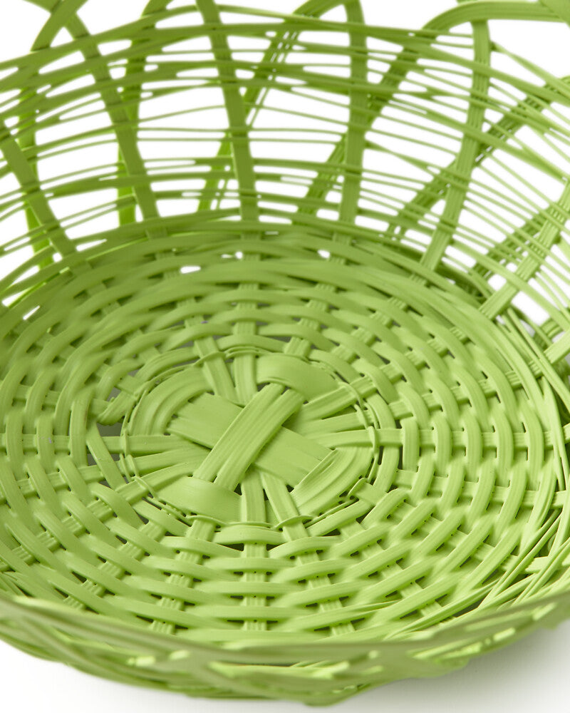 Pols Potten Bakkie Round Basket in Light Green