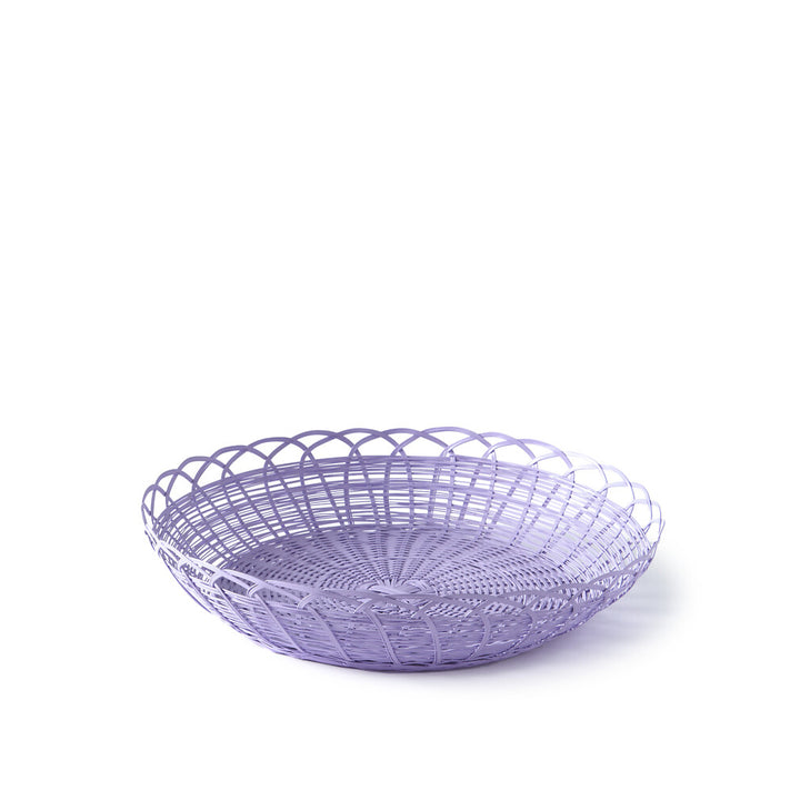 Pols Potten Bakkie Round Basket in Lilac - Large