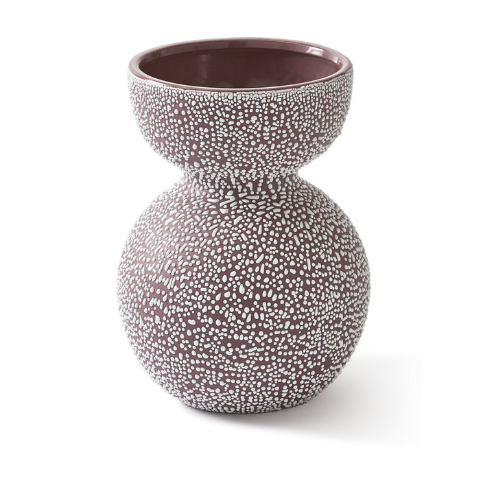 Pols Potten Boolb Dots Vase in Dark Purple – Medium