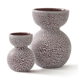 Pols Potten Boolb Dots Vase in Dark Purple – Medium