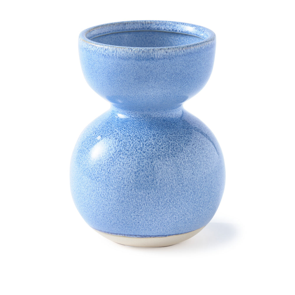 Pols Potten Boolb Vase in Blue Ceramic – Small