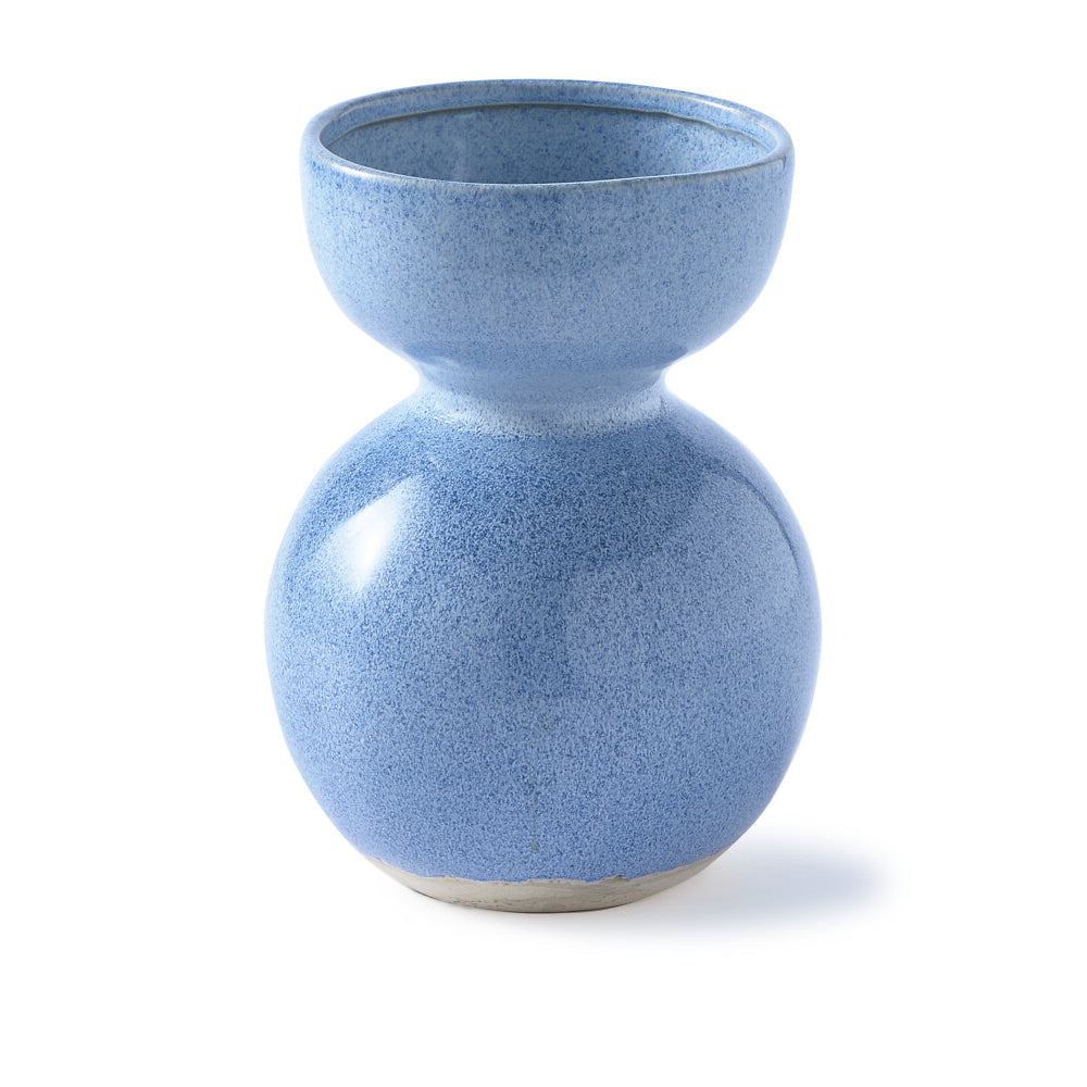 Pols Potten Boolb Vase in Blue Ceramic – Large