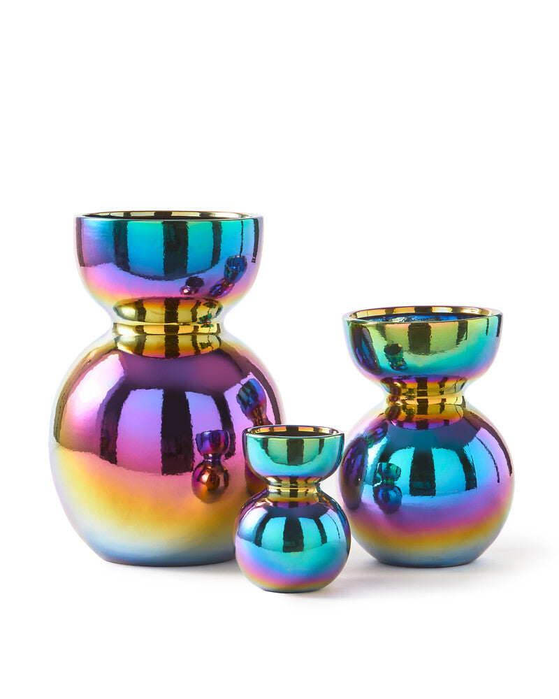Pols Potten Boolb Vase in Multi-coloured Ceramic – Small – Excess Stock