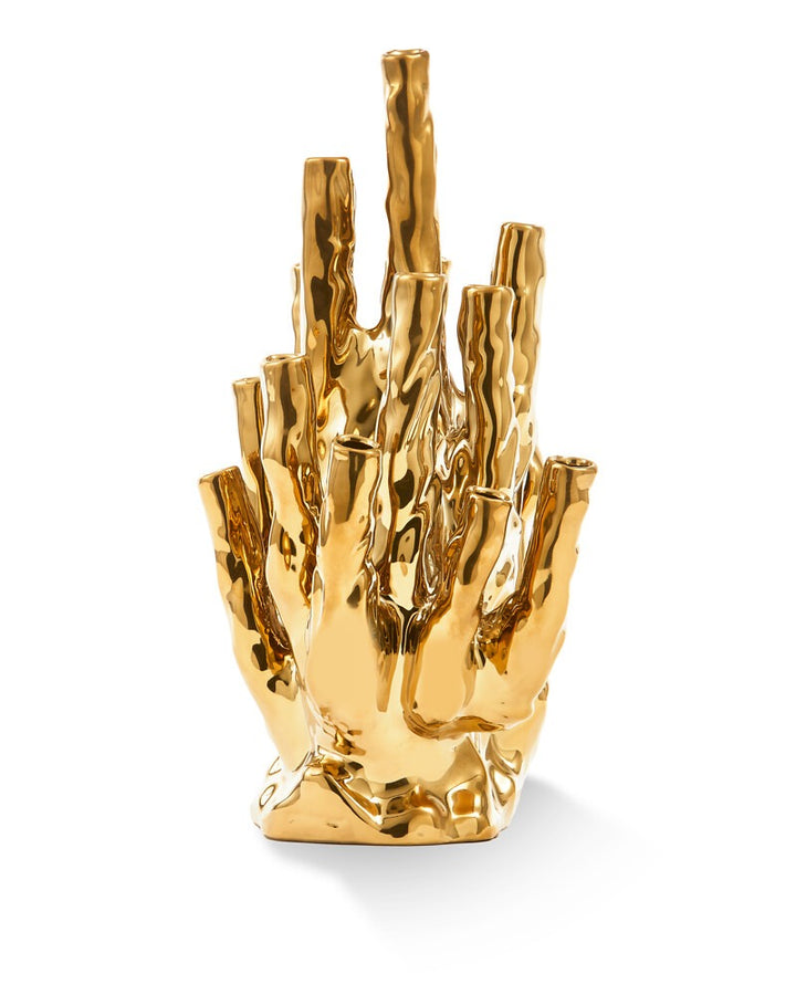 Pols Potten Coral Vase – 20 Tulips – Gold