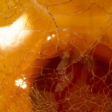 Pols Potten Crackled Ball Body Vase in Amber Glass – Large – Excess Stock