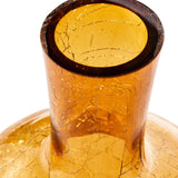 Pols Potten Crackled Ball Body Vase in Amber Glass – Large – Excess Stock