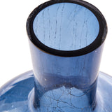 Pols Potten Crackled Ball Body Vase in Dark Blue Glass – Large