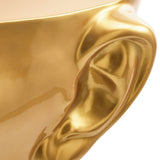 Pols Potten Head Coffee Table in Gold – Right Top