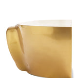 Pols Potten Head Coffee Table in Gold – Right Top