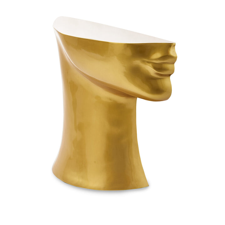 Pols Potten Head Side Table in Gold – Left Bottom