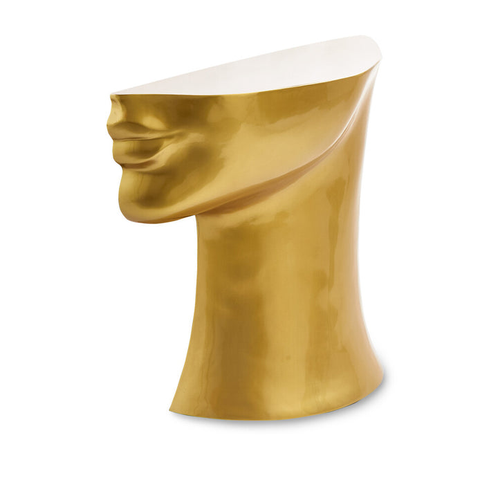 Pols Potten Head Side Table in Gold – Right Bottom