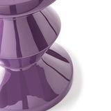 Pols Potten Migg Zig Zag Stool in Dark Purple Lacquered Polyester