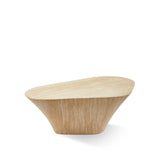 Pols Potten Oval Marble Look Coffee Table – Travertine