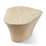 Pols Potten Oval Marble Look Coffee Table – Travertine