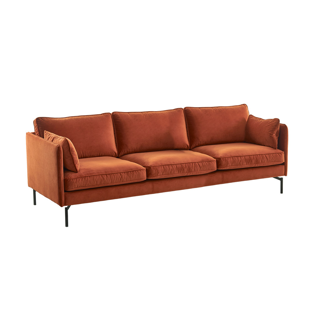 Pols Potten PPno.2 3-Seater Sofa – Rust Red Velvet