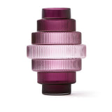 Pols Potten Steps Vase in Purple Glass – Large