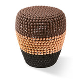 Pols Potten Striped Dot Stool – Brown