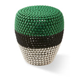 Pols Potten Striped Dot Stool – Green