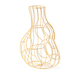 Pols Potten Three Ears Frame Vase in Yellow Wire – Large