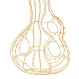 Pols Potten Three Ears Frame Vase in Yellow Wire – Large